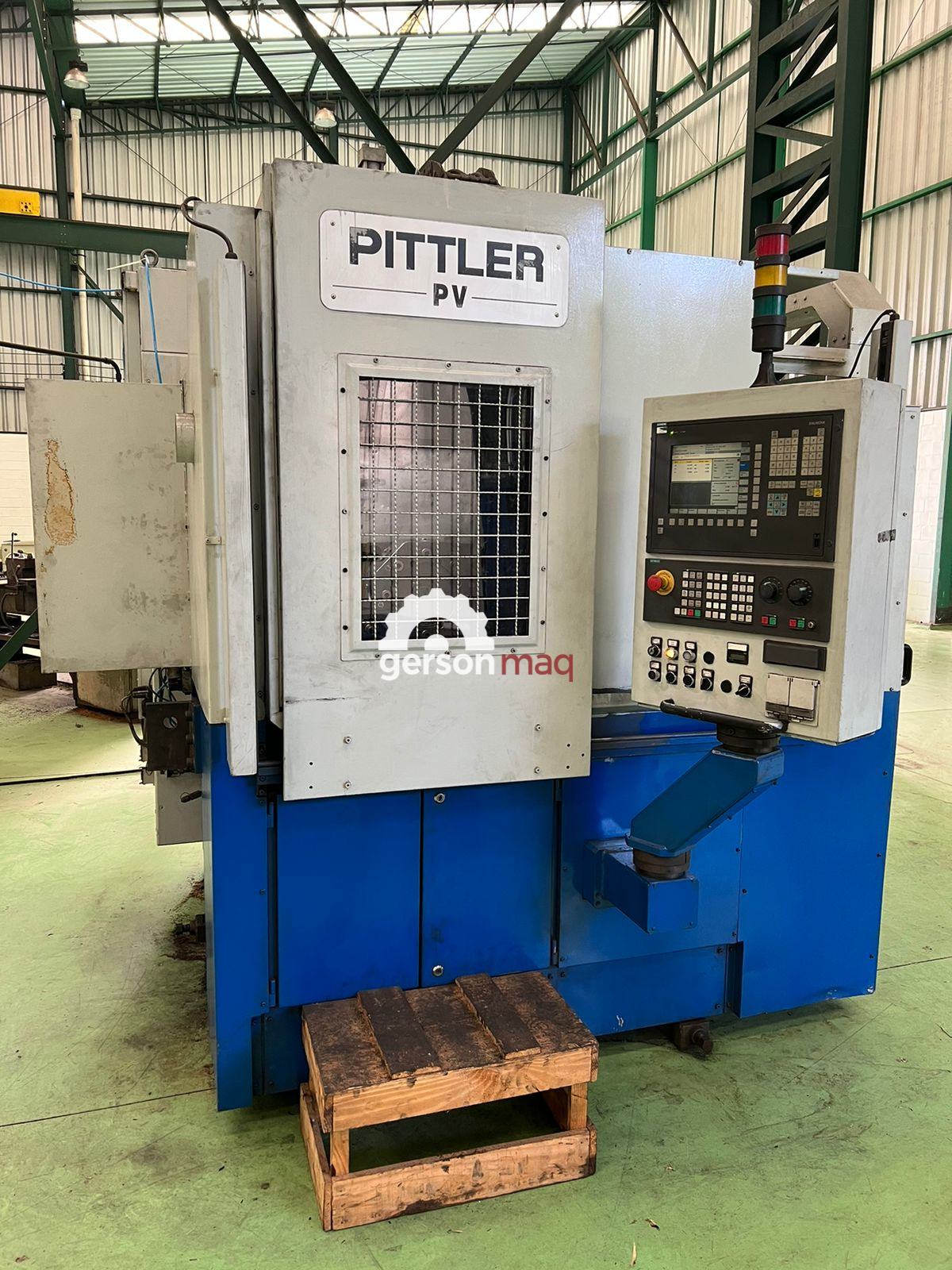TORNO VERTICAL CNC PITTLER PV250 ANO 2004